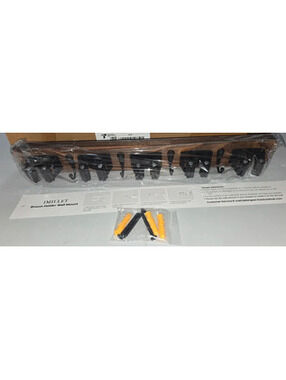 Broom Holder Wall Mount 5 Holders 4 Hooks